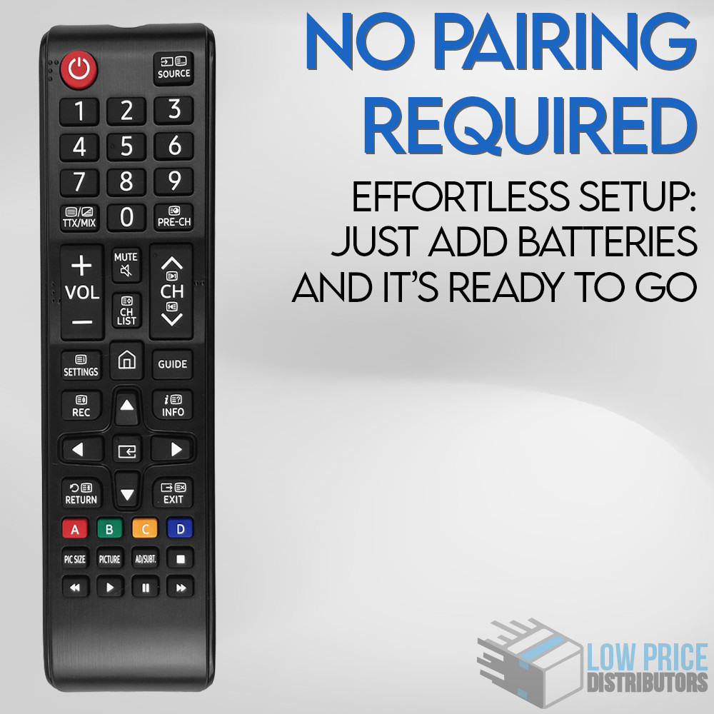 New Remote Control Replacement for Samsung Smart TVs, No Setup Required | 4K UHD