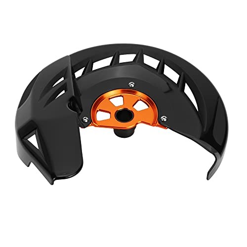 Black Oreange Front Brake Disc Protector Shield - Compatible with KTM 125 BL+OR