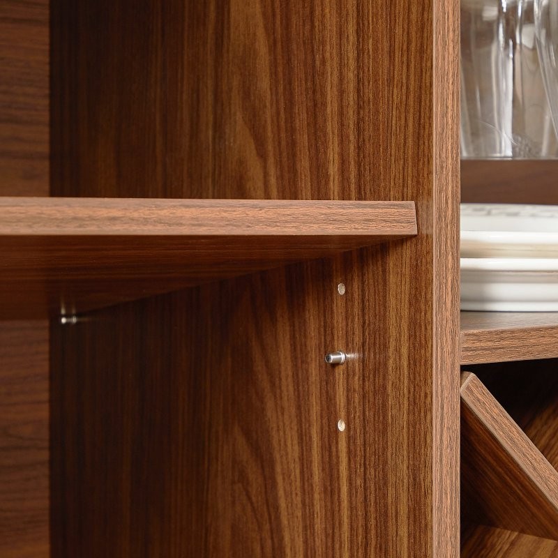 58" Sideboard Buffet Storage Cabinet Console Table, Wine Rack Adjustable Shelves