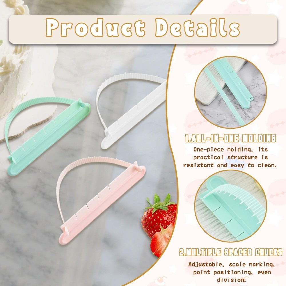 3 Pack Cake Arch Guide Tool, Cake Writing Tools, Convenient for Controlling t...