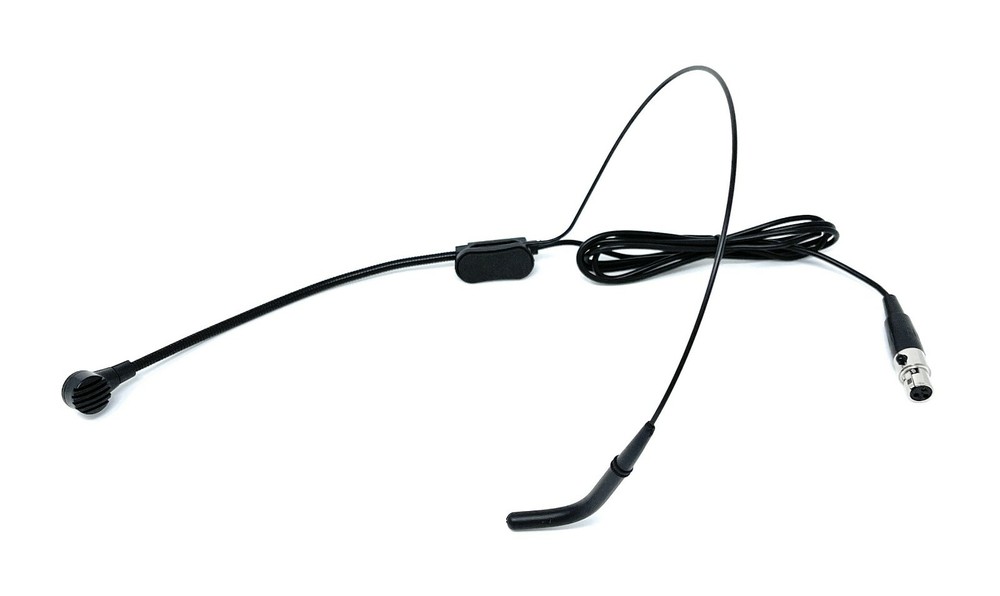 Black Headset Microphone for AKG Samson Wireless Mic System w/ mini XLR 3 pin