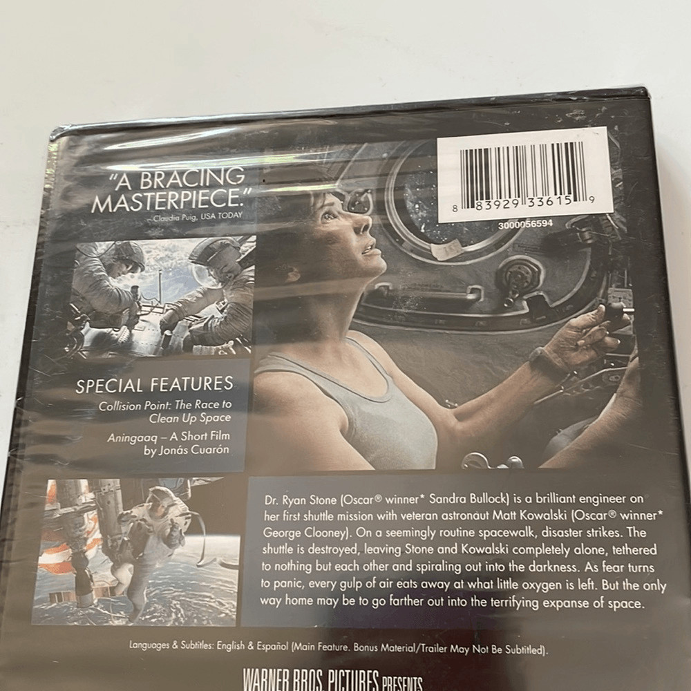 New in sealed packaging Gravity” movie DVD