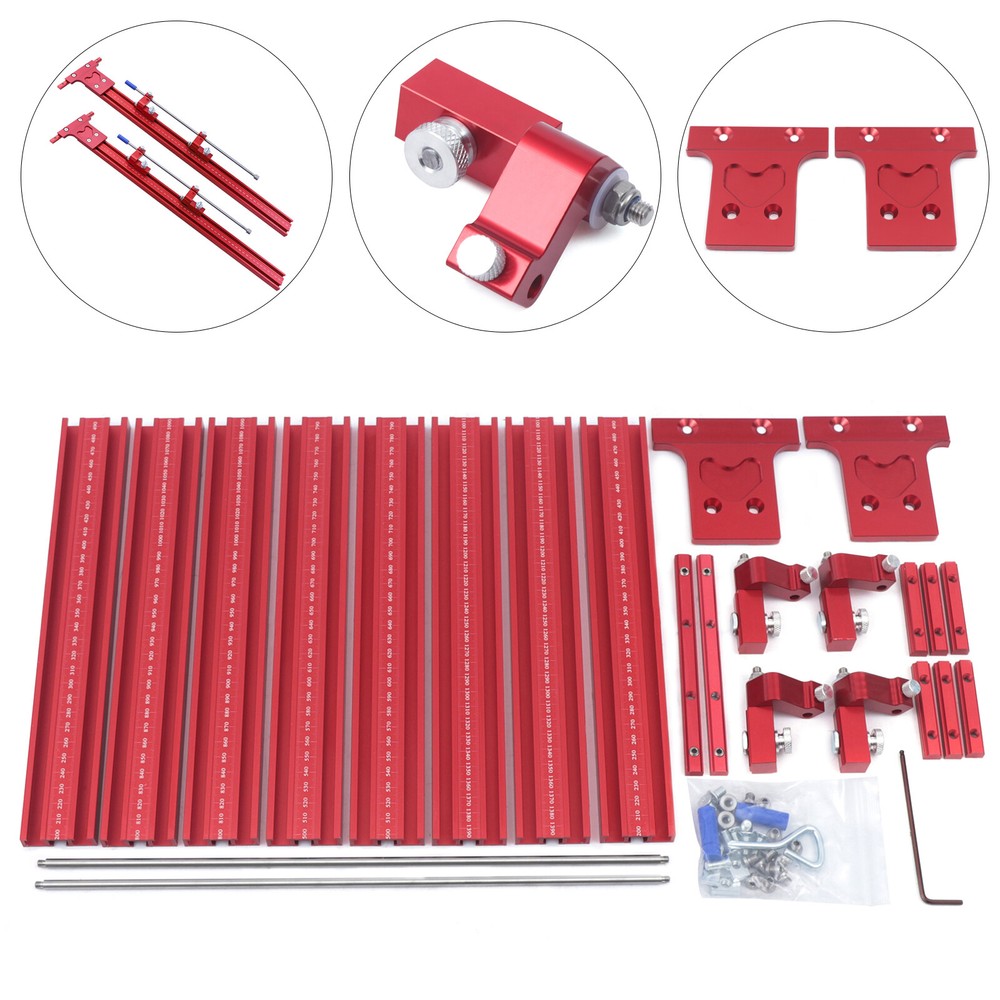 NEW Parallel Rail Guide System Track Saw Woodworking Guide Carpentry Tool Set US