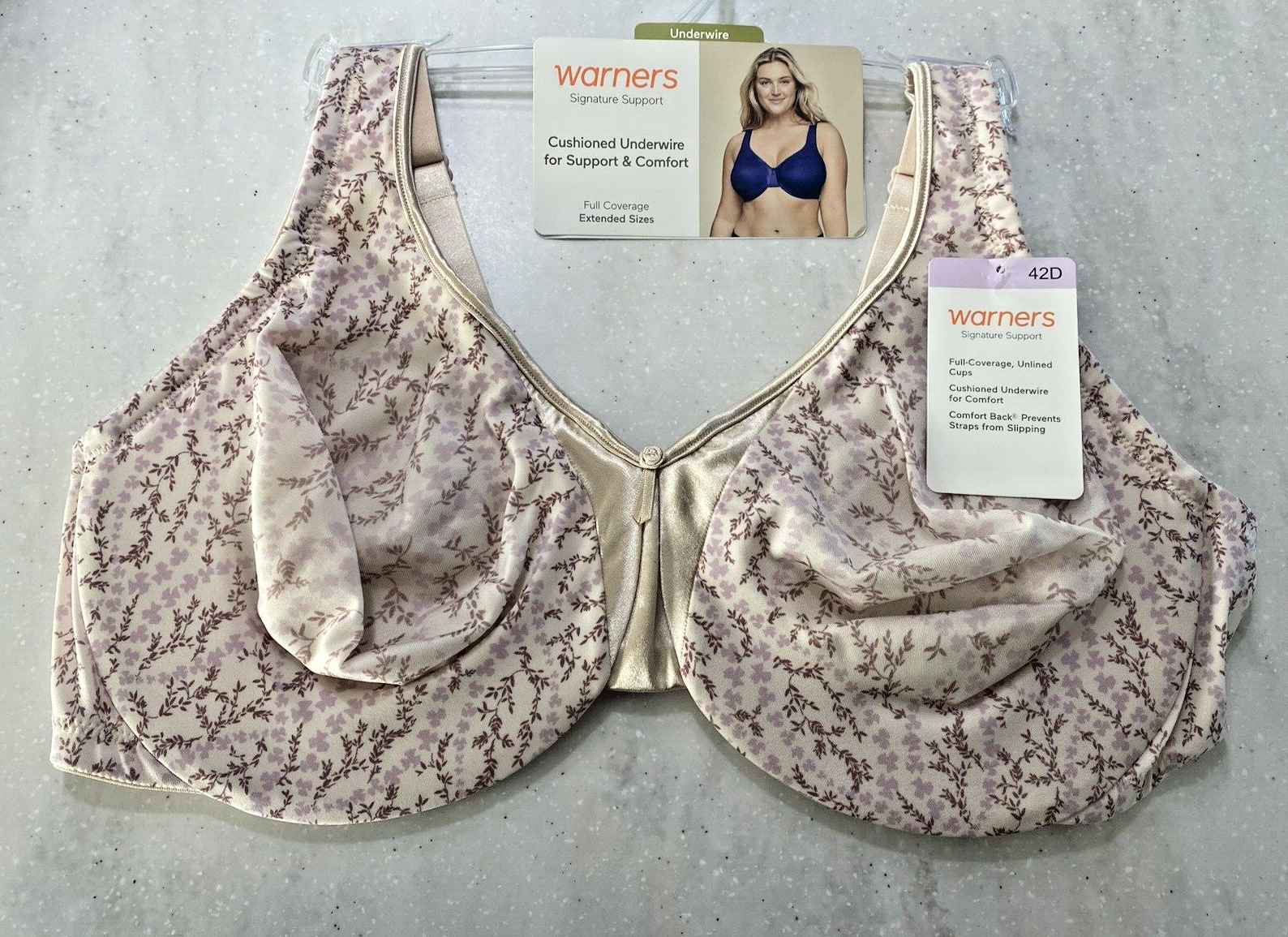 Warners SIGNATURE SUPPORT BRA cushioned underwire stretch 35002A BRAND NEW