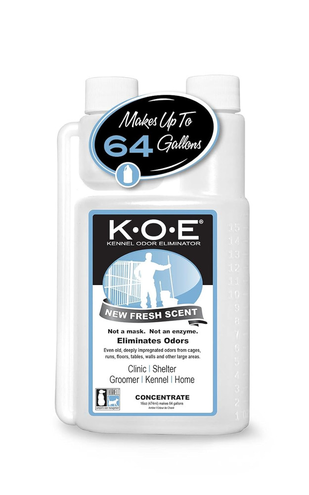 Odorcide K.O.E. Kennel Odor Eliminator Concentrate, Fresh Scent, 16 Oz