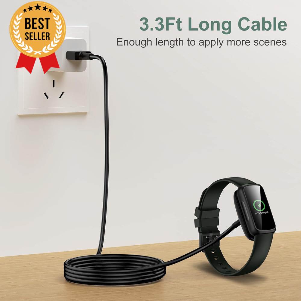 Charger Cable Replacement for Fitbit Inspire 3 (2 Pack/3.3Ft)