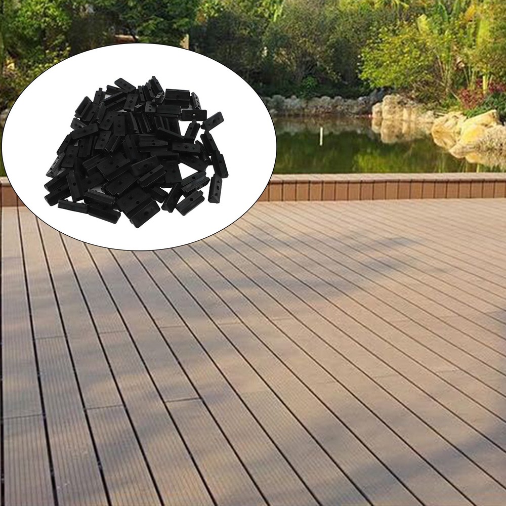 Seamless Appearance Composite Deck Clips for Outdoor Floor Fixes (100pcs)