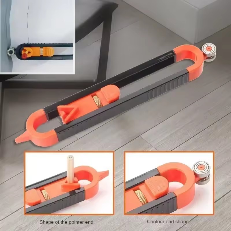 Profile Scribing Ruler Contour Gauge with Lock - Precise Scribe Tool Woodworking