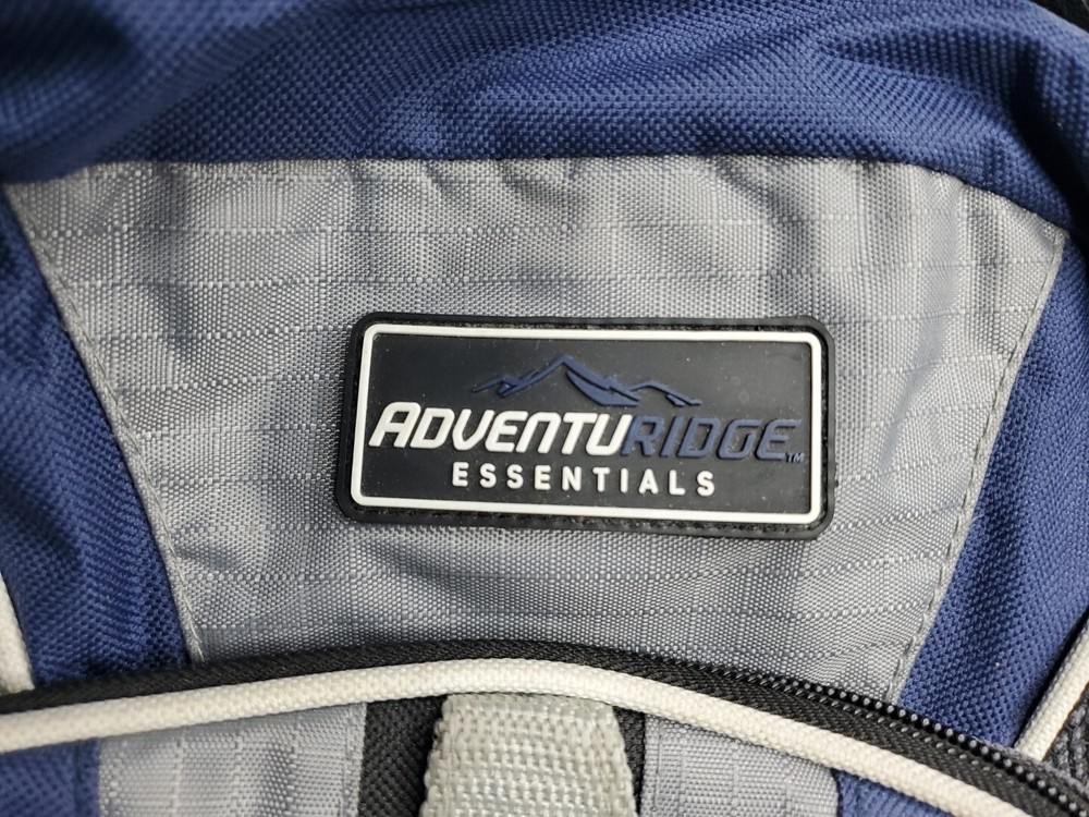 AdventuRidge Backpack Blue Pockets Slots Study School Work Standard Size
