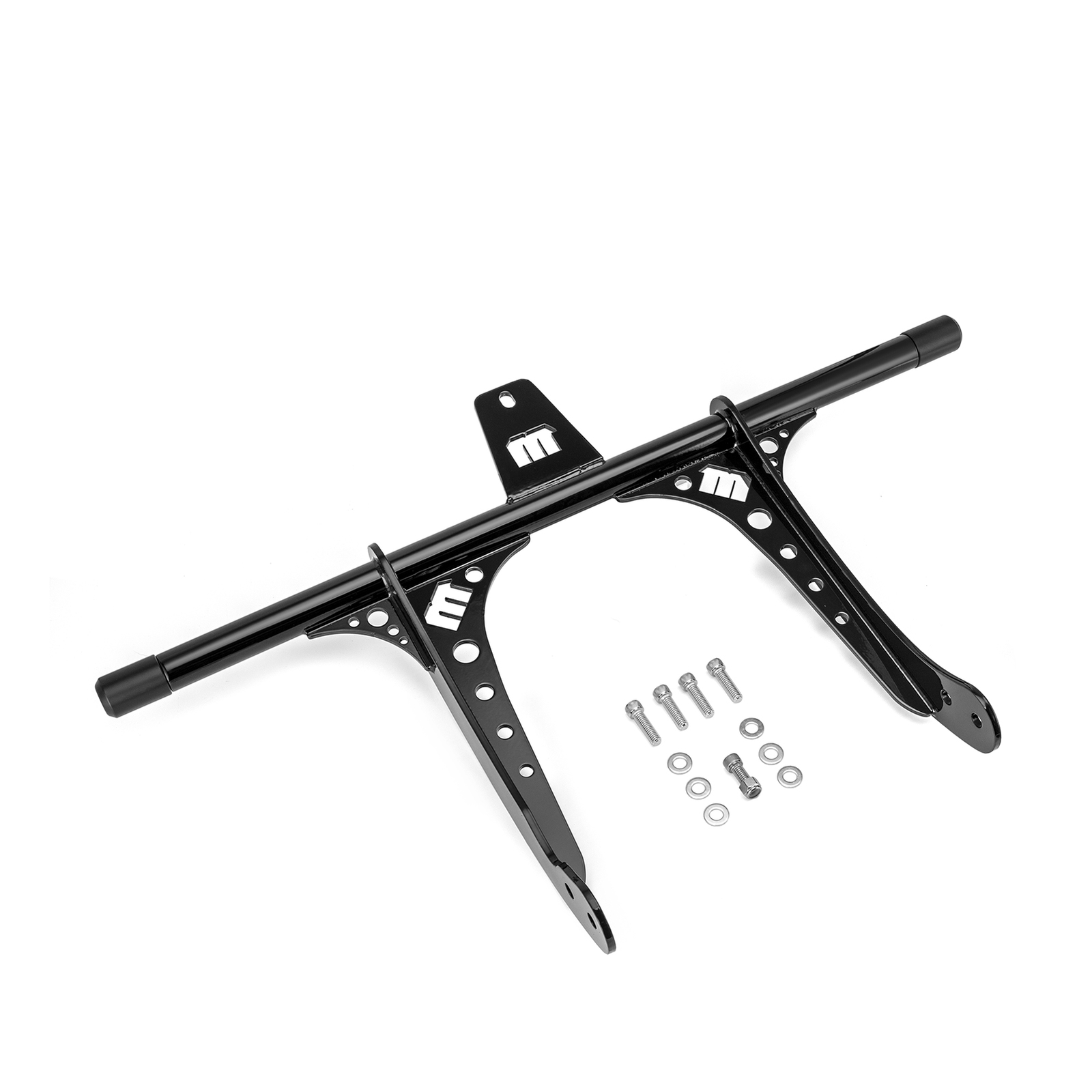 Front Engine Guard Crash Bar For Harley Dyna Street Bob FXDB w/Forward Controls