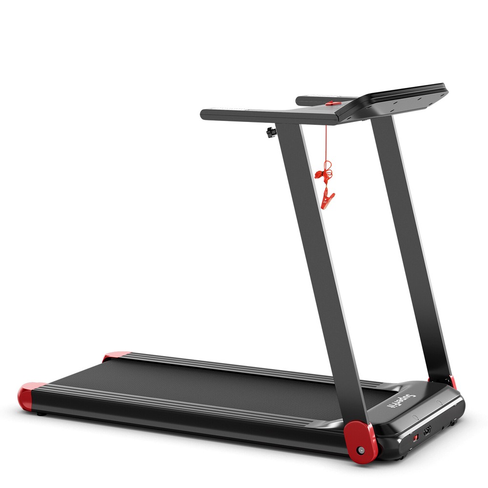 Folding Electric Treadmill Compact Walking Running Machine w/APP Control Speaker