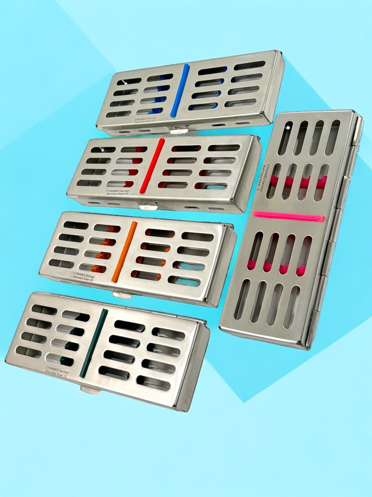 Artlab-2Pc Autoclave Box For 7 Instruments With Removable Silicone Inserts