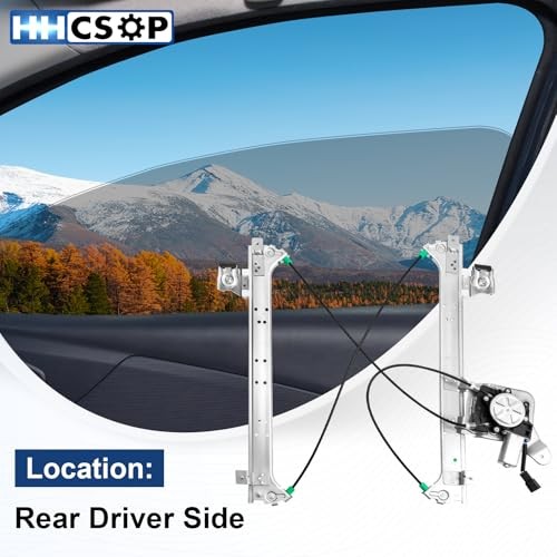 Rear Left Driver Side Power Window Regulator with Motor Rear Driver Side