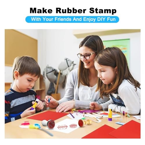 Rectangular Rubber Stamp Sheet, 11.7x8.3 Inch, A4 Size, Soft Rubber Orange