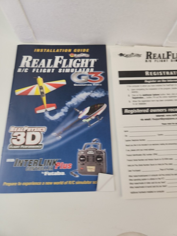 RealFlight R/C flight simulator G3 Interlink controller Plus by Futaba 3D +