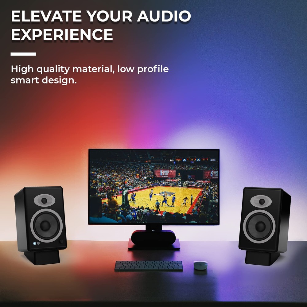 Speaker Stands Wedge, Anti Vibration Silicone Angled Riser