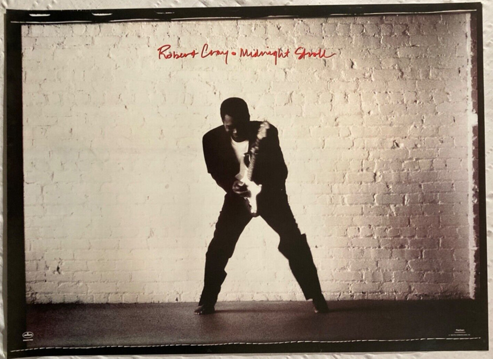 Robert Cray 1990 Promo Poster Midnight Stroll Blues Guitar Music