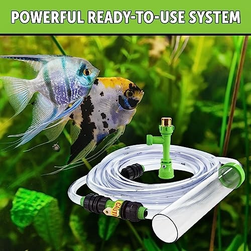 Python No Spill Clean and Fill Aquarium Maintenance System, Gravel 25', Clear