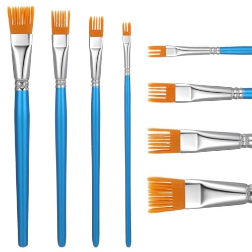 Nogeqi 4PCS Grainer Brush Set for Unique Texture - Professional Flat Comb