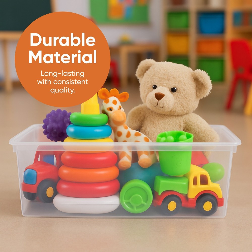 Superio Shoe Box Storage Container Clear Stackable Plastic, 6.5 Qt, 8 Pack