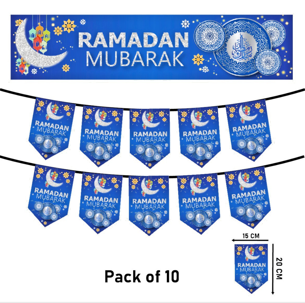 Blue & Silver Ramadan Party Decorations