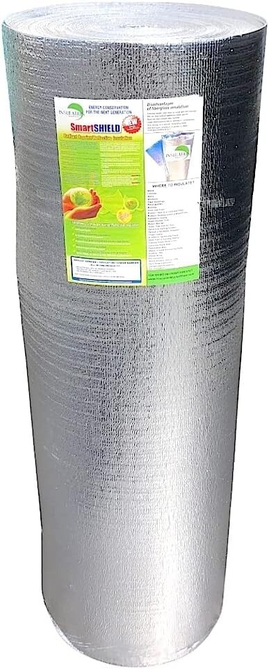 SmartSHIELD PRO 1.5mm Reflective Insulation Roll - 48" x 100ft, Foam Core
