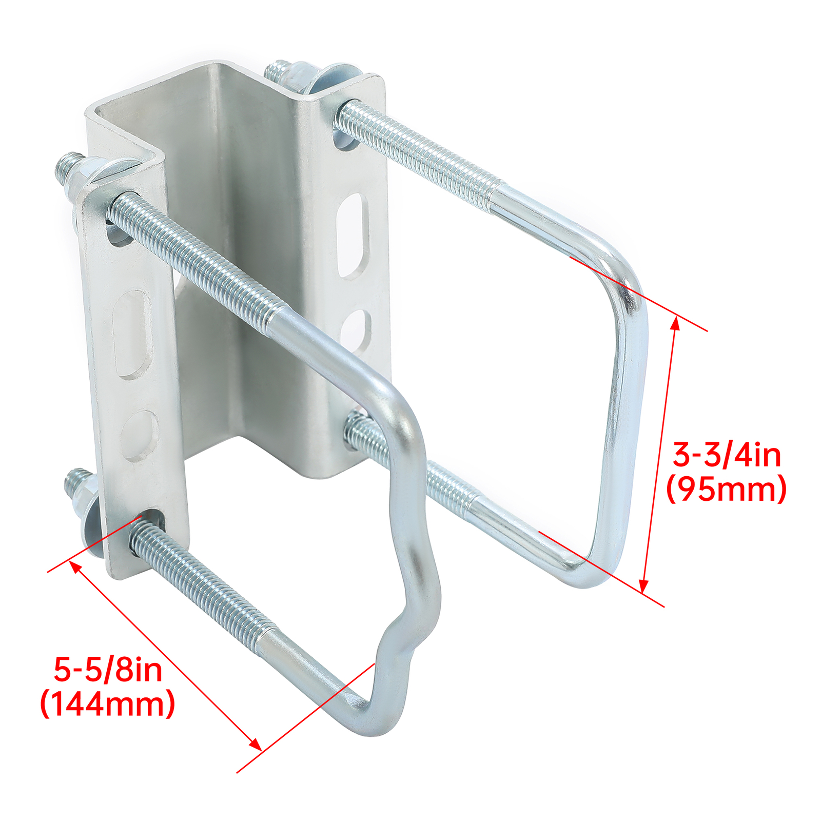 Pair 60" Boat Trailer Zinc-Plated Guide On Post Kit With PVC Poles Covers