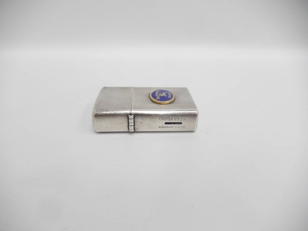 BURBERRY Gas Lighter Silver without box