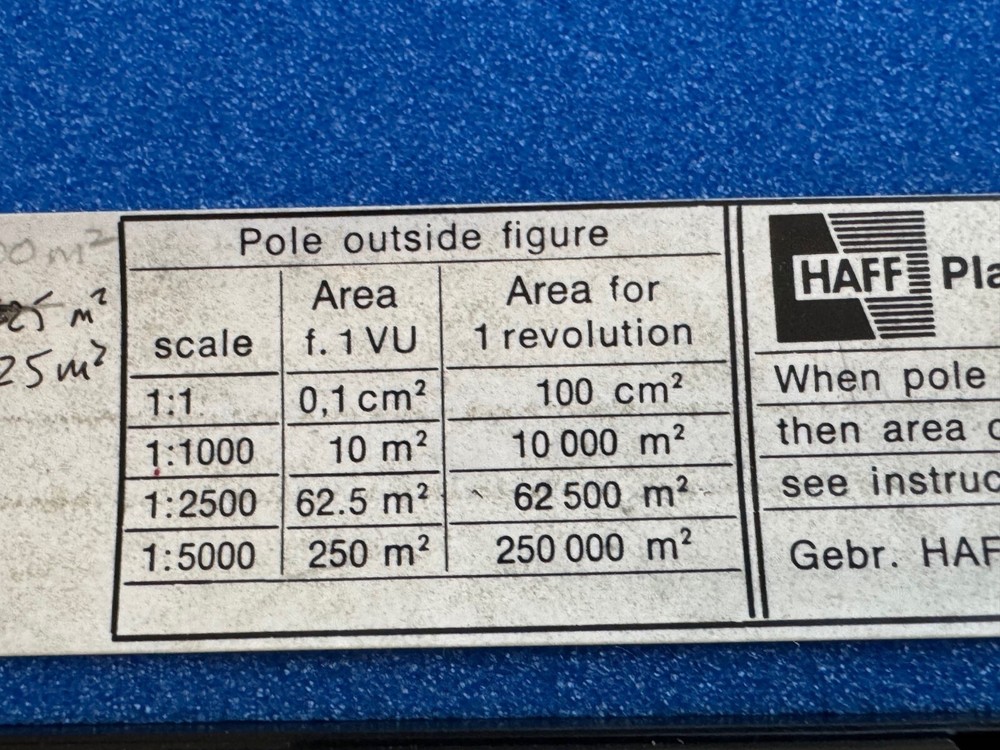 HAFF - The Planimeter No.317 E - Excellent Condition