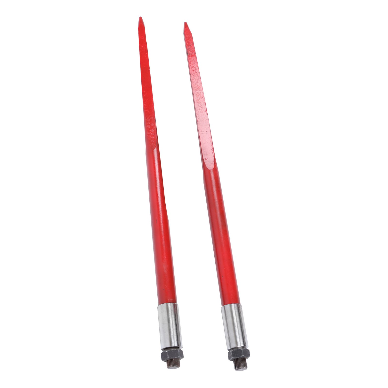 Hay Bale Spear 43 inch 2 Pack Spike Fork for Tractors Loaders