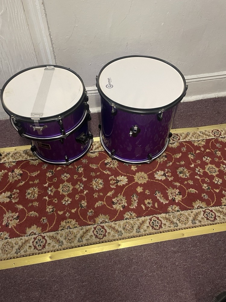 purple drum set
