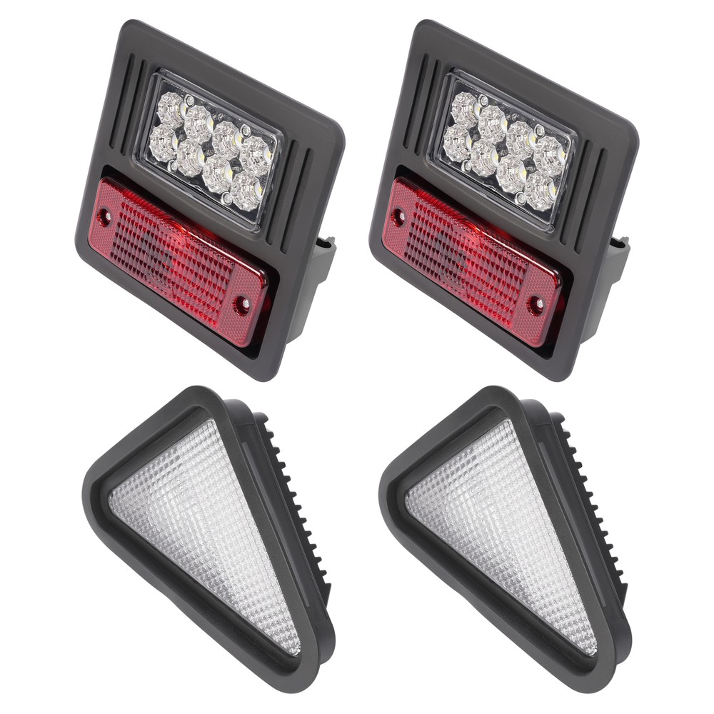 4x LED Headlight Tail Exterior Light Kit For Bobcat Skid Steer Loader