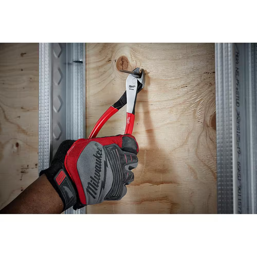 8 In. Dipped Grip Diagonal-Cutting Plier with Angled Head