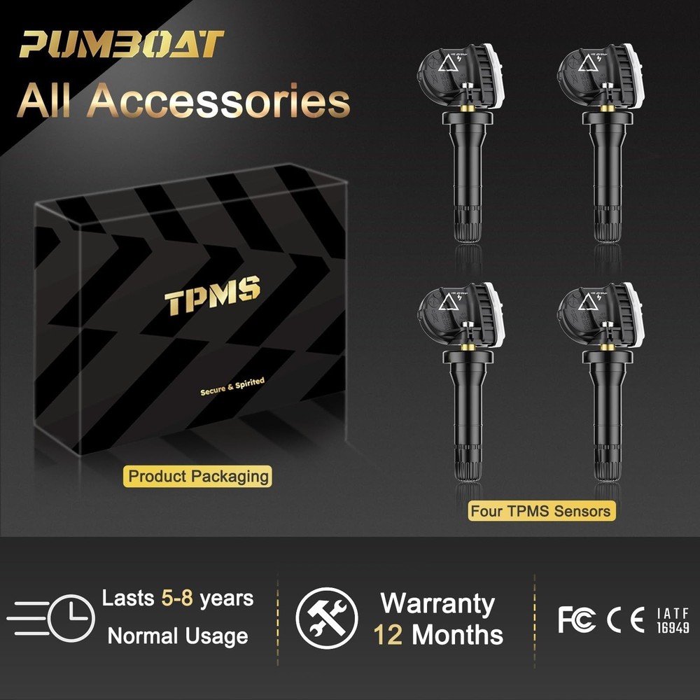 TPMS GM Pre-Programmed Tire Sensor Compatible with:➥Chevrolet Silverado 1