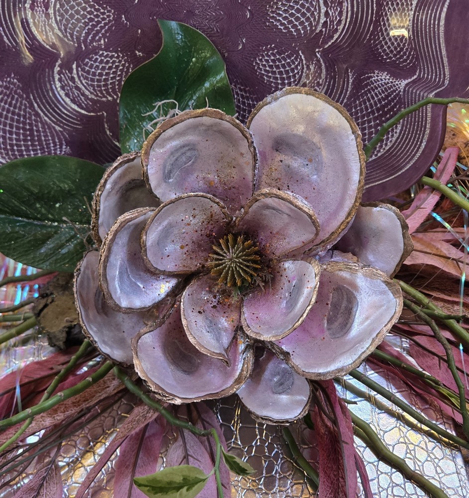 Handmade Oyster Shell Magnolia