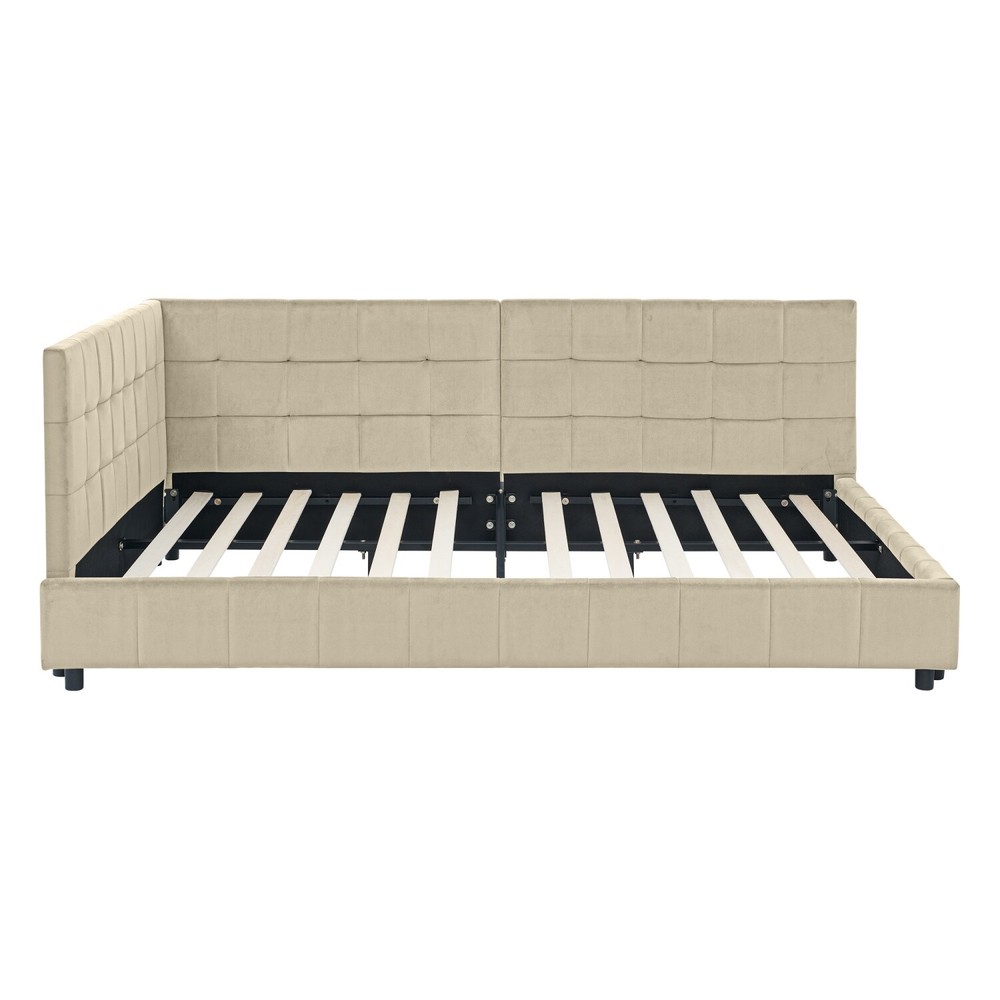 Full Size Daybed Upholstered Bed Frame Sofa Bed for Bedroom Multiple Colors