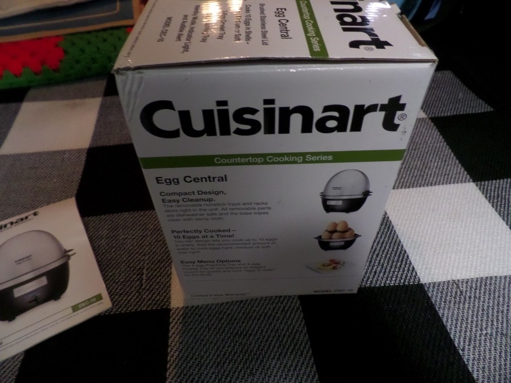 Cuisinart Egg Central Cooker MODEL# CEC-10 ( USED ONCE ONLY) COMPLETE!