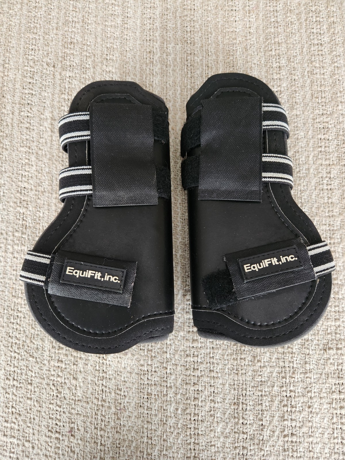 New Equifit Open Front Boots Horse - Black - Medium - Removeable Washable Liners