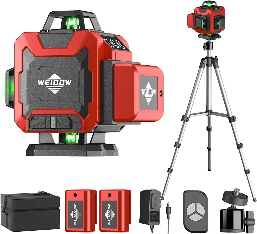 Self-Leveling Laser Level 360° with Remote & Tripod - Perfect for Construction