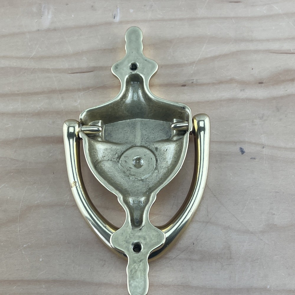 Vintage Solid Brass Door Knocker 6'' Tall