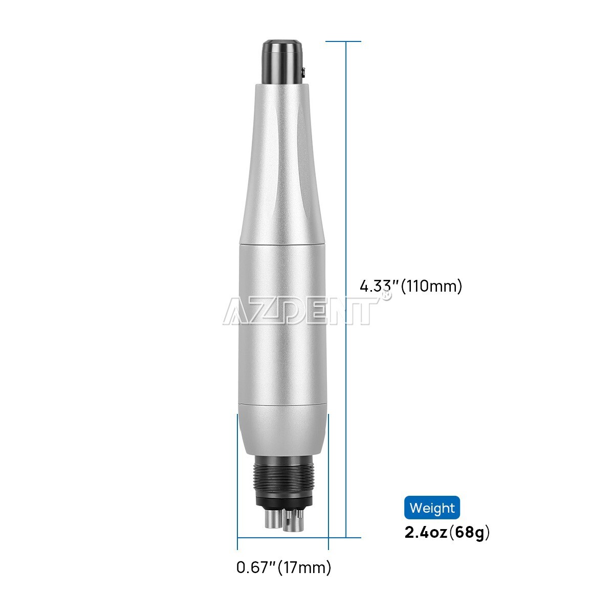 360° Swivel Dental Hygiene Prophy Handpiece Air Motor 4 Holes W/ 4:1 Nose cone