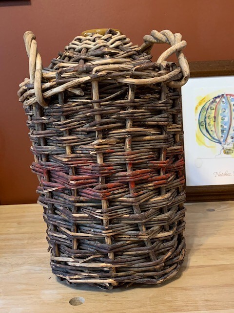 Vintage Wicker Demijohn