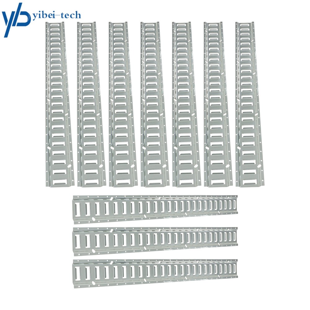 4' E Track Tie Down Rail New Kit Silver For Cargo Trailer 10 Pack Galvanized