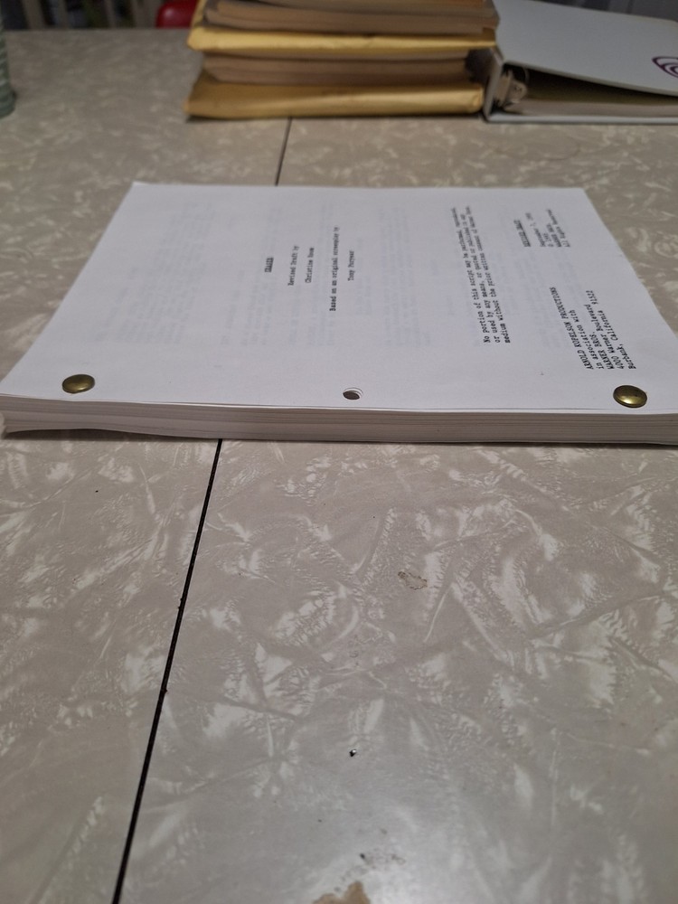 ERASER MOVIE SCREENPLAY SCRIPT Revised Draft ORIGINAL ARNOLD SCHWARZENEGGER