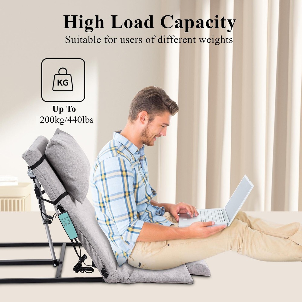 Electric Lifting Bed Backrest Adjustable Back Rest Support Powered