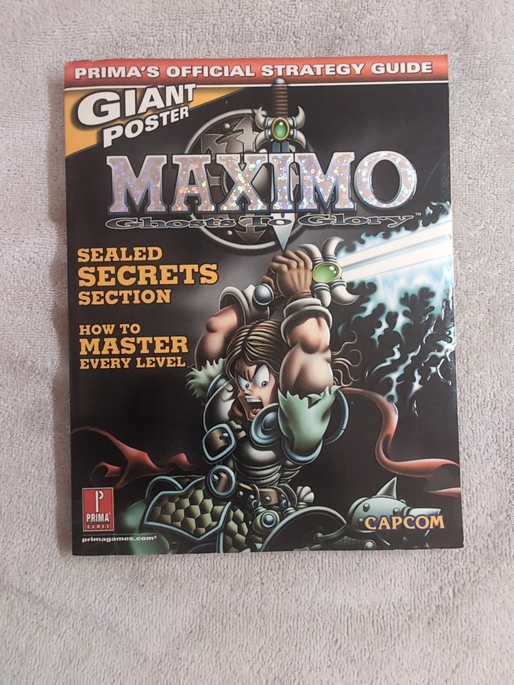 Maximo Ghosts to Glory 2001 Prima Official Strategy Guide WITH POSTER Capcom