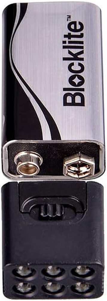 LED Flashlight Mini Flashlight Light Including 9 Volt Battery Flashlight Torch F