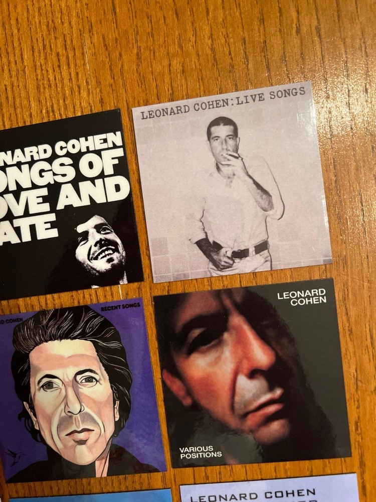 Leonard Cohen fridge magnets