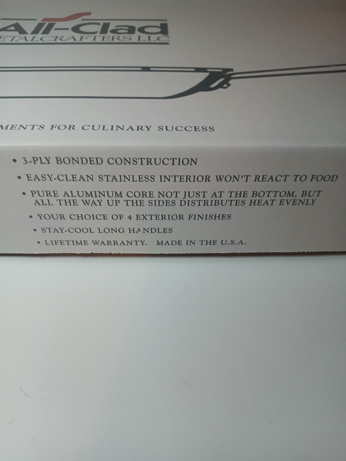 All-Clad MetalCrafters Llc Stainless 8" Fry-Pan Open Box