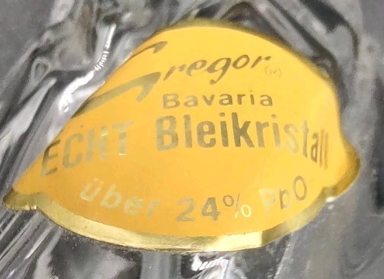 Vtg Gregor Bavaria Echt Bleikristall Perfume Bottle
